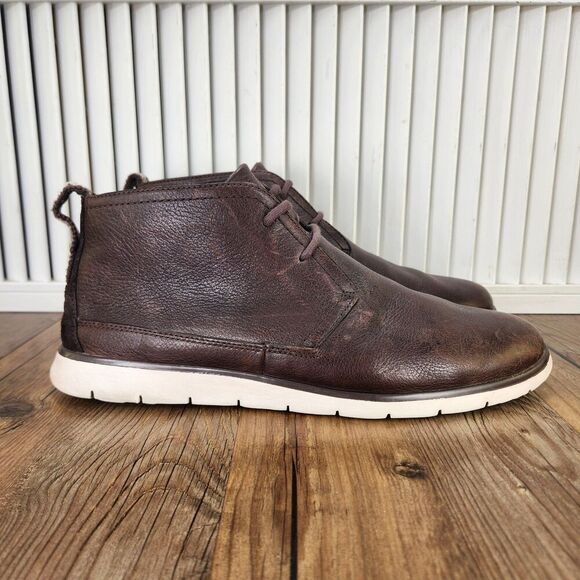 UGG Freamon Chukka Boots Mens Size 11 Brown Leather Preppy Ankle Shoes 1013234 main image 6